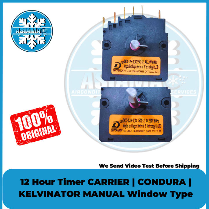 12 Hour Timer for Aircon Window Type CARRIER CONDURA KELVINATOR