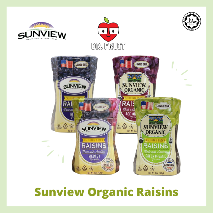 **New Packing** Organic Sunview Raisins *Jumbo Size* - 425g | Black ...