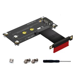 NGFFs M.2 NVME MKey SSDs to PCIe 4X SSDs Extender Cable Featuring PCBs Construction High Performances Data Transmisson