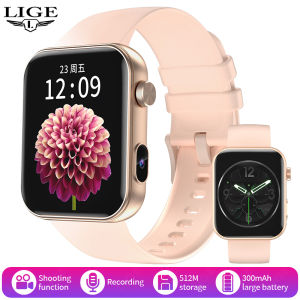 LIGE Camera Smartwatch Take Photo Video Recording 512MB Local Music 1.91" HD BT Voice Call Sport Waterproof 2026 New Smart Watch
