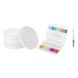 Magics Puff Magics 3D Foam Texture Painting Kits with Watercolor Pen Puff Drawing Texture Painting Kits for Kids
