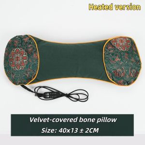Automatic Heating Mugwort Pillow Ergonomic Neck Shoulder Spine Decompression Pillow