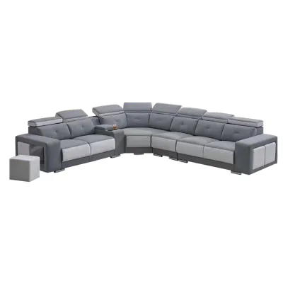 Living Mall Rissa L-Shaped Big Corner Sofa Set PetFriendly Scratch-Resistant with Coffee Table