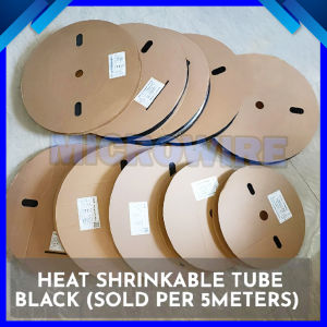 MW Heat Shrink Tube Black 5 Meters | For Electrical Wiring & Repairs