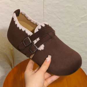 Wool Knit Slip-On Casual Shoes With Wrapped Heel Comfortable And Lightweight Flat Loafers For Spring