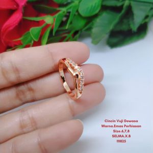 Cincin Perhiasan Aksesoris Titanium Tembaga Rodium Xuping Dewasa Perhiasan Lapis Emas 18 24 Karat G1-C1