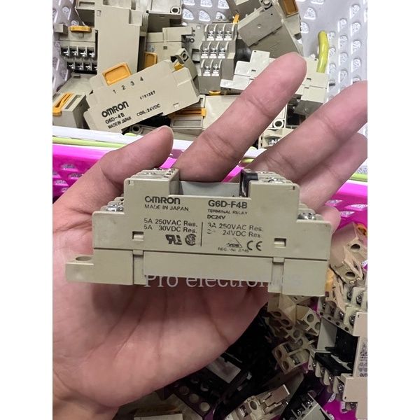 Omron G6d F4b Dc24v ของมือ2 ใช้งานได้ทุกตัว Terminal Relay ช็อกเก็ตรี