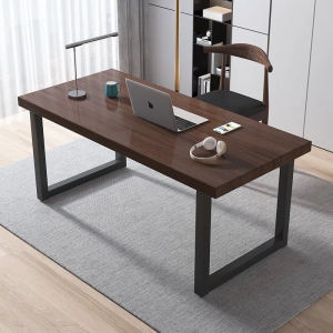 CozyNest [Free Delivery] Solid Wood Nordic Study Desk Computer Home Bedroom Simple Workbench Conference Table Negotiation 0AOK XVV6