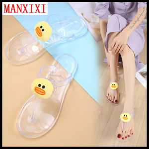 MANXIXI Dép Xỏ Ngón Thời Trang Cho Nữ Dép Bệt Thạch Dễ Thương Hình Vịt Hoạt Hình Đẹp Phong Cách Bohemian (Cỡ 36-41)