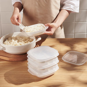 Rice Sub Packaging Fresh-keeping Box Microwave Oven Heated Frozen Vegetable Rice Separate Rice Sub Packaging Box Kitchen Tools