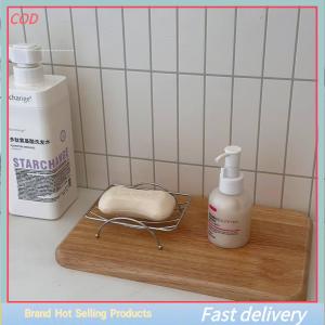 [COD]💖💖💖 จานสบู่แบบดูดติดผนังไม่เจาะที่วางสบู่ในห้องน้ำที่วางสบู่ในห้องน้ำตะแกรงสแตนเลสสำหรับโต๊ะเครื่องแป้งในห้องน้ำในบ้าน