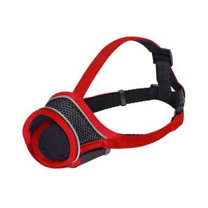 HOMEVOYAG Breathable Dog Mouth Cover Nylon Comfortable Reflective Mouth Cover Practical Adjustable Anti-biting Dog Muzzle For Anti-chewing