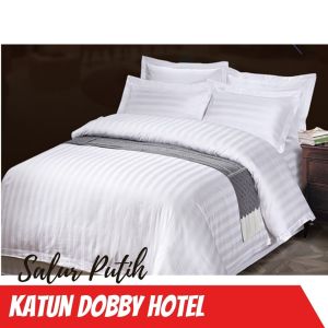 Ellenov Seprei dan Bedcover Kingkoil Hotel Putih Bahan Katun Dobby Warna Garis Polos Kotak Premium Mewah Kasur Hotel Murah Promo Terbaru 2021 Diskon Sprey Badcover Sarung Bantal Sarung Guling Tencel King Koil Bet Cover Bad Cover Katun Ala Hotel Sprei Set