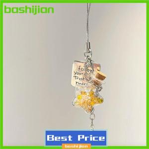 bashijian Cute Flocking Dolphin Snake Transparent Drift Bottle Pendant Keychain Bag Earphone Pendants Decoration Phone Chain Lanyard