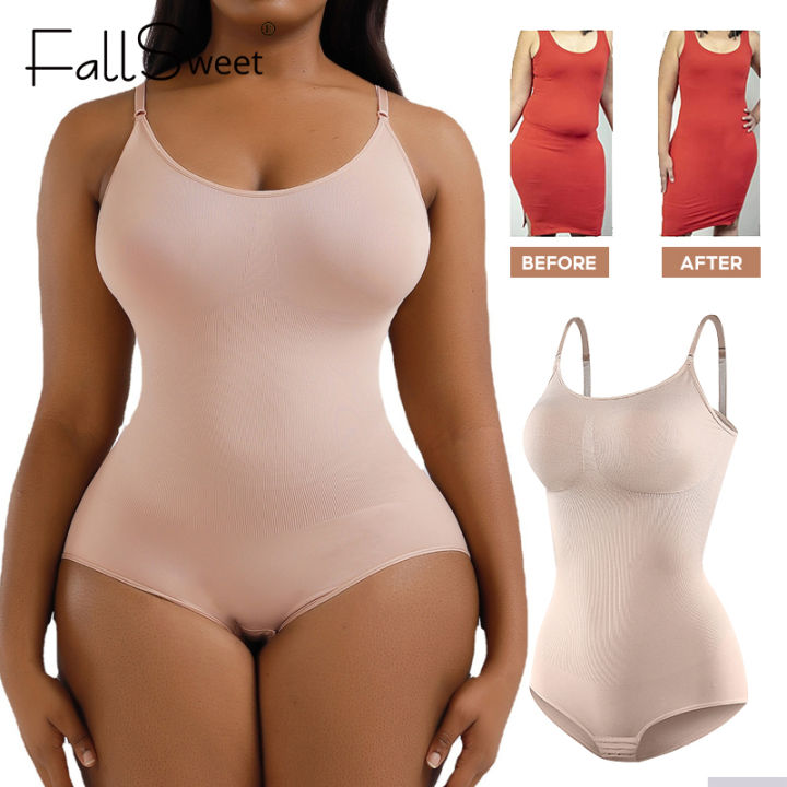 FallSweet Shapewear for Women Seamless One-Piece Body Shaper with Buckle  Plus Size Waist Trainer Corset Camisoles Slimming Breathable Hip Lifting