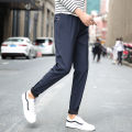 Man Comfortable Plain Pantalon Uniform Pants Men Casual Feet Stretch Straight Trousers for Male Business Trousers. 
