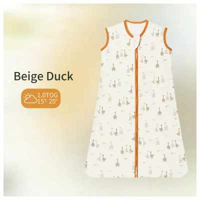 【Pio123】 INSULAR Baby Sleeping Bag Summer Thin Baby Sleepsack Kids Sleepwear Anti-Kick Pajamas Skin-friendly Printed Pure Cotton 3-18 M