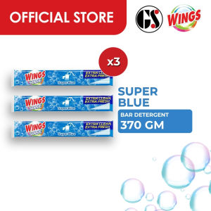 Wings Solve Super Blue Detergent Bar 370g | Set 3