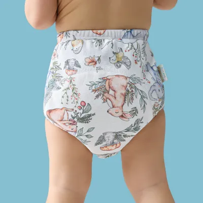 Einmilk Baby Training Pants Cloth Diapers Washable 6 Layers Gauze Breathable Newborn Diap