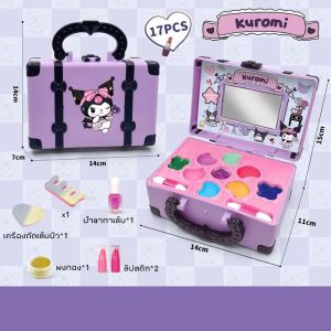 Oldlaiben โต๊ะเครื่องแป้งเจ้าหญิง ของเล่นเด็กผู้หญิง กล่องใหญ่พร้อมอุปกรณ์ 30 ชิ้น แต่งหน้าจําลอง