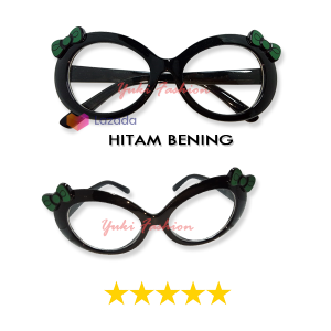 [ FREE BOX ] Kacamata Fashion Anak Perempuan Gaya Korea Frame Pita Ribbon Lucu Kacamata Gaya Anak New Trend Lensa Gelap Transparan Pelindung Debu Children Glasses Terbaru Frame Ringan Kacamata Anak Viral Kekinian Murah