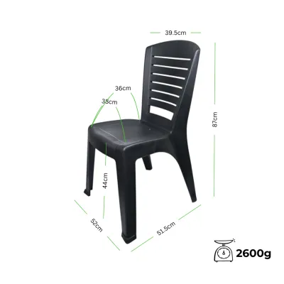 PREMIUM DURABLE BLACK SIDE CHAIR/VERSATILE SIDE CHAIR/INDOORS/OUTDOORS CHAIR/ANTI- SLIP CHAIR/KERUSI SANDAR/DINNING