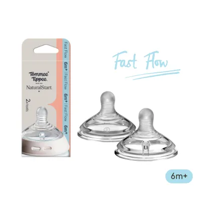 Núm Ty Silicon Siêu Mềm Tự Nhiên Cho Bé Tommee Tippee Natural Start (Vỉ Đôi Tách Lẻ)