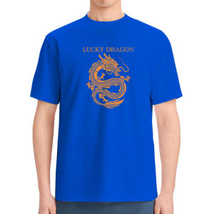 Orient Dragon Printed t-shirt for men 100% Cotton breathable  Round Neck Top fashion Tshirts oversized graphic sports T-shirts