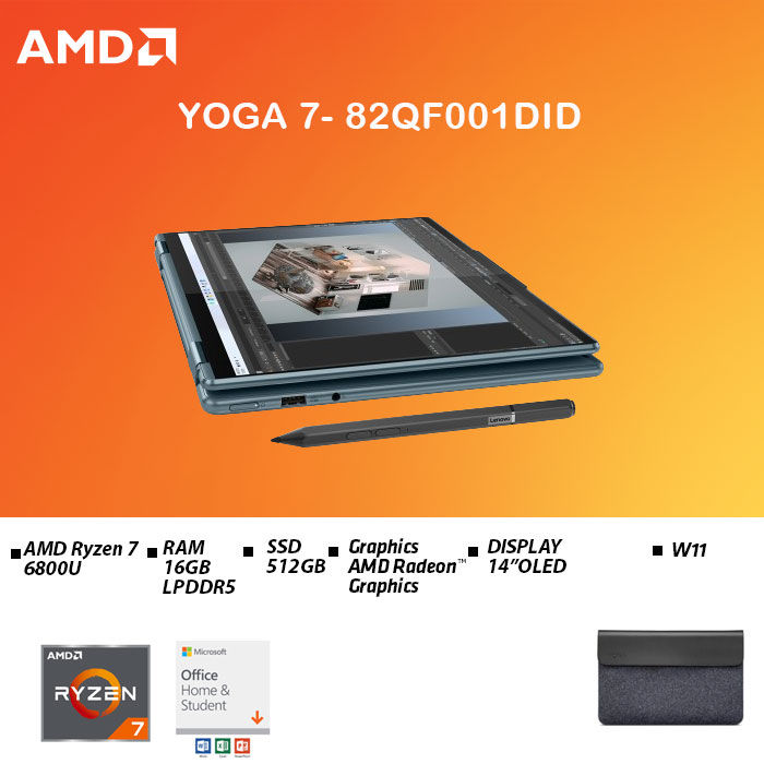 LENOVO LAPTOP YOGA 82QF001DID IN 14\