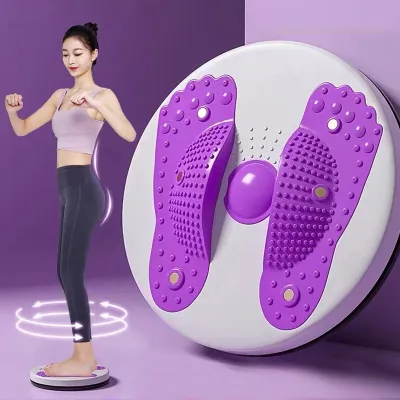 Đĩa Xoay Eo Tập Thể Dục 360 Độ Bàn Xoay Tập Cơ Bụng Eo Thon Giảm Cân Tại Nhà Phòng Gym ( Có Hạt Massage Bàn Chân Cực Tốt )