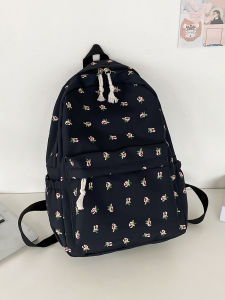 Mismi Delli Bag Tas Ransel Wanita Motif Flower School Backpack Perempuan Sekolah Stylish - 7D
