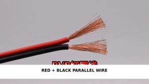 Standard Quality Red Black 2 Core Parallel Wire Cable Cord #18 Flat Wire LED Electronics 20 50 100m