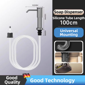 Kitchen Sink Detergent Extractor Heightening And Lengthening Press Head Pump Head Aluminum Quick Loading Soap Dispenser