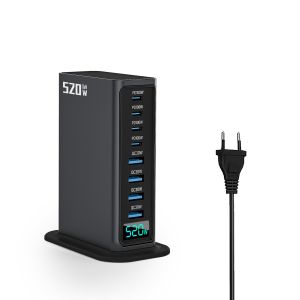 520W Super Fast Charging 4C4A Multiport USB C Charger Station Wall Charger for Laptop/Mobile/Phone
