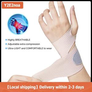 【Local shipping】 1PCS Adjustable Wristbands Safety Wrist Support Bracer Gym Sports Wristband Carpal Protector Breathable Injury Wrap Band Strap