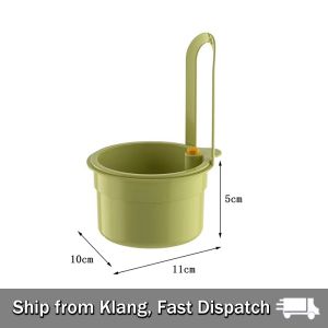 【READY STOCK】Push-Type Sink Filter Hanging Basket/Food Residue Vegetable Drain/Wall-Mounted Sink Draining Basket