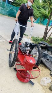 รถเข็นตัดหญ้าสนาม/รถเดินตามตัดหญ้าพร้อมเครื่องHONDAแท้ 5.5แรงม้ารุ่นGX-160‼️พร้อมใบมีด ( พร้อมอุปกรณ์ )‼️ เทสก่อนส่งทุกตัว ประกัน 1ปี