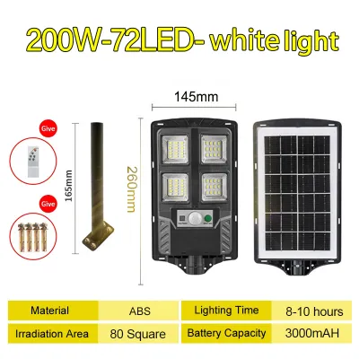 50000W Solar Light Promotion Solar Street Light Auto Sensing with Remote Sensor 240000 Lumens Safe Area Light IP67 Waterproof Outdoor LED Flood Light for Streets Roads Yards and Passages. (Cold white/Warm)