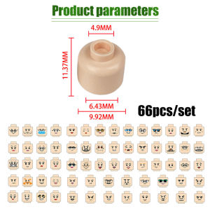 Creative Face Laugh Mask Cry Angry Cute Cartoon Expression Min Military Soldiers Figures Accessories Building Block Brick Toys