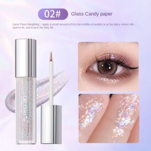 GECOMO streamer colorful eyeshadow pearlescent burst sequins brighten high light lying silkworm liquid eyeshadow