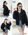 Jacket แจ็คเก็ตยีนส์แขนยาว เสื้อคลุมยีนส์ เสื้อยีนส์สาวอวบ เสื้อยีนส์คอตตอนใส่ได้ทุกดอกาศ. 