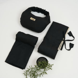 Mukena Travel Poliester Nazwa 2in1 Serat Alami untuk Shalat - Multicolor/Navy/Danau Biru/Daun Mint