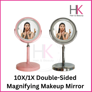 10X/1X Double Side Magnifying Table Makeup Mirror with 360 Degree Rotation