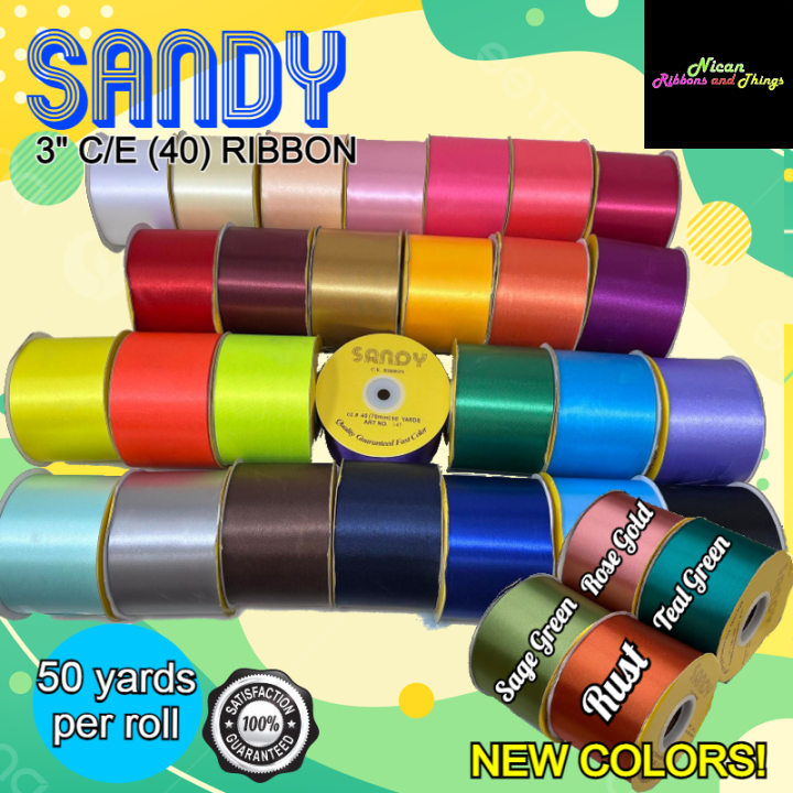 3 inch satin clearance ribbon