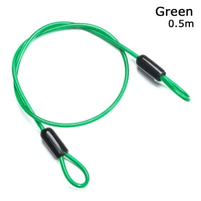 0.5/1/2Meters Security Safety Rope Anti-theft Ropes Bicycle Accessories Steel Cable Lock Bicycle Lock Wire Road Bike Lock Cycling Strong Wire