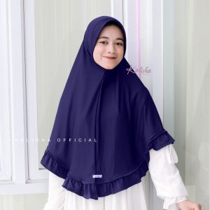 Hijab Instan Bergo Aqila  jersey Premium Khimar Instan Standar Variasi kriwil By Kalishaofficial