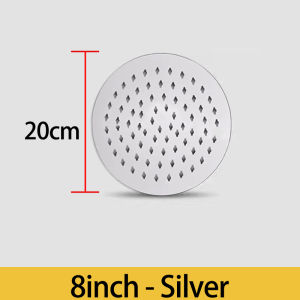 Byshow Stainless Steel Bathroom 360°  showerhead High pressure Shower Head Rainfall Shower Head water heater big Rain Shower Arm wall mount fixed 6/8/10/12 inch shawar air pancut bilik mandi paip hujan bilik mandi 增压花洒喷头 花洒套装