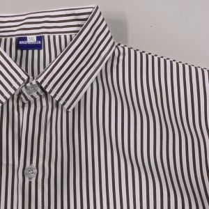 Business Formal wear Long sleeves Shirts Yarn-dyed striped fabric Lapel Tops