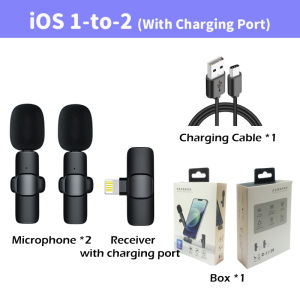 [Hàng có sẵn] Vlog trực tiếp cho Android Micro dây chuyền ghi video âm thanh di động K9 micrô cho điện thoại máy ảnh DSLR