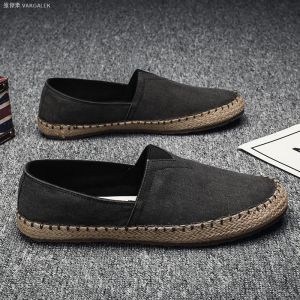 Chinese Wind Espadrilles Men Lazy Breathable Casual Shoes㏇X0421